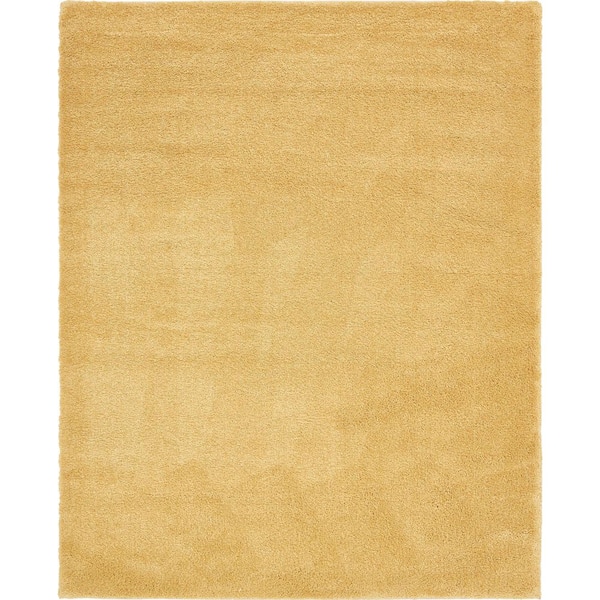 Unique Loom Solo Calabasas Yellow 8' 0 x 10' 0 Area Rug