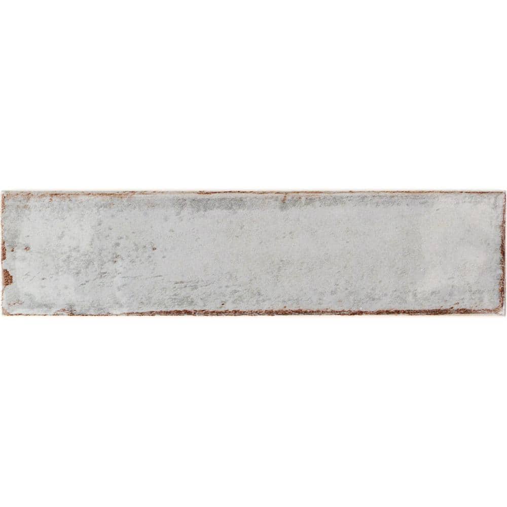 Citadel Polished Gray Ceramic Subway Wall Tile 3x12