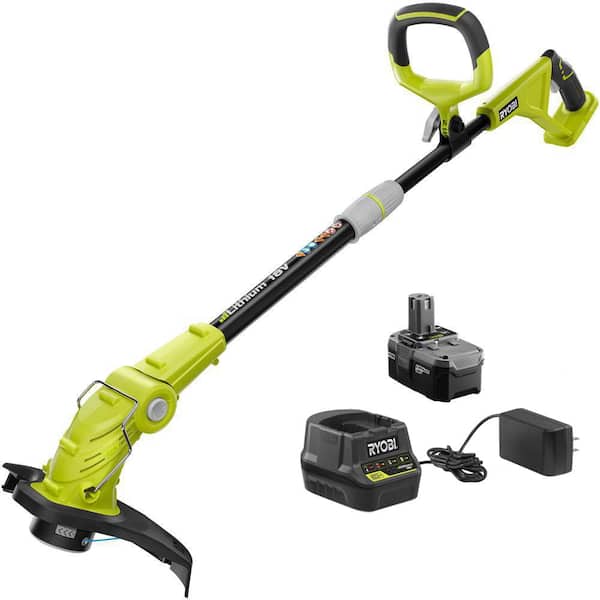 RYOBI 18-Volt ONE+ Lithium-Ion Cordless String Trimmer with 1.5 Ah Battery and Charger Included