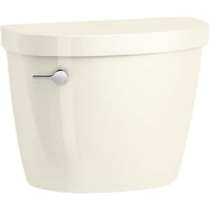 Cimarron 1.28 GPF Single Flush Toilet Tank Only with Continuous Clean Technology in Biscuit