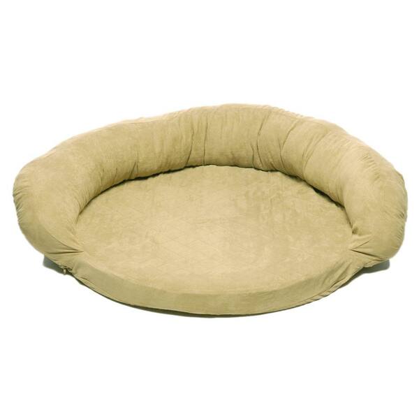 Unbranded Large Protector Pad with Bolster Pet Bed - Sage-DISCONTINUED
