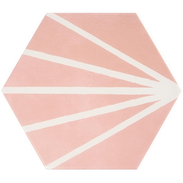 Ivy Hill Tile Eclipse Ray Blush 7.79 in. x 8.98 in. Matte Porcelain Floor and Wall Tile (9.03 sq. ft. / Case)