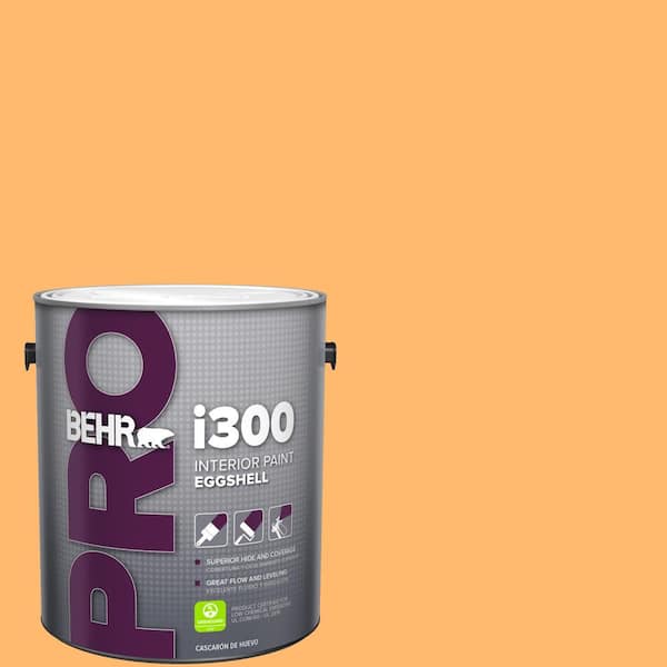 1 gal. #P240-5 Cheese Puff Eggshell Interior Paint