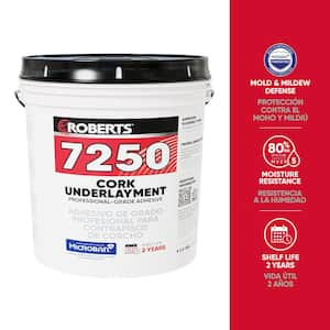 7250 16 qt. (4 Gal.) Professional-Grade Cork Underlayment Floor Adhesive