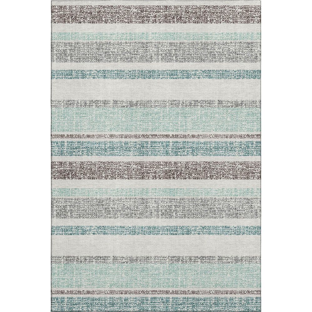 Mayfield Premium Machine Washable Abstract AMF2122 Teal 9 ft. x 12 ft. Area Rug price history on PriceWatchPro