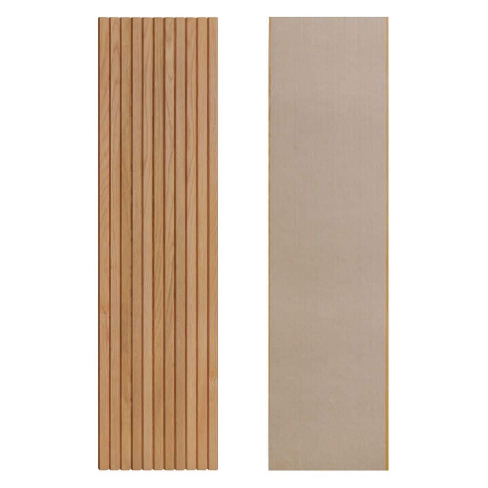 0.47 in. x 1 ft. x 8 ft. Oak Slat MDF Decorative Wall Paneling, Flexible Wood Wall Panels (2-Pack) Yellow price history on PriceWatchPro