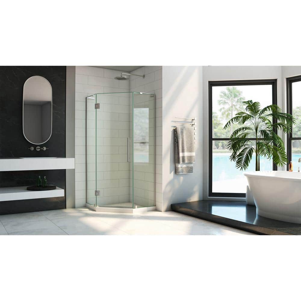 Prism Plus 34" x 72" Frameless Clear Glass Neo-Angle Shower Enclosure