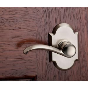 Austin Satin Nickel Passage Hall/Closet Door Handle (4-Pack)