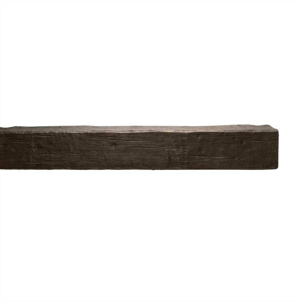 Dark Walnut Modern Faux Wood Beam, 13 ft