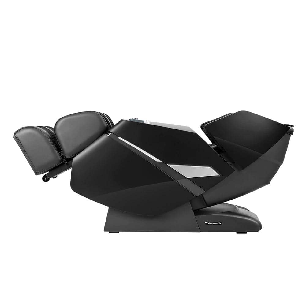 Theramedic 2D Massage Chair with Heated Rollers in Beige Faux Leather