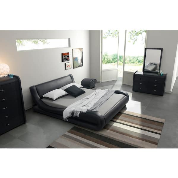 Us Pride Furniture Black Queen, What Us The Size Of A Queen Bed