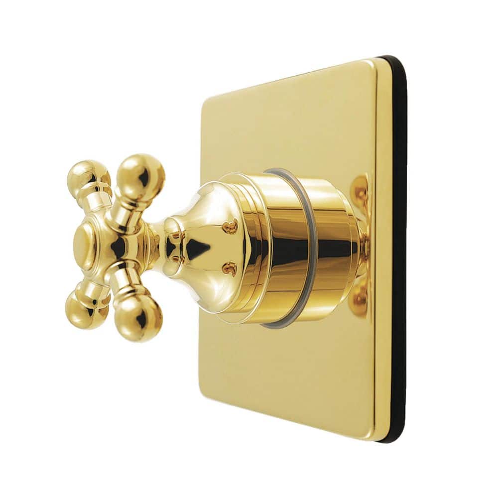 Metropolitan 3/4 in. Single-Handle 1-Hole Wall Mount 6-Way Diverter Valve with Trim Kit in Polished Brass price history on PriceWatchPro