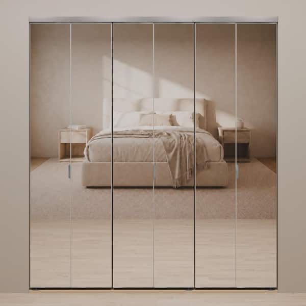 Impact Plus 78 in. x 80 in. Polished Edge Mirror Solid Core MDF