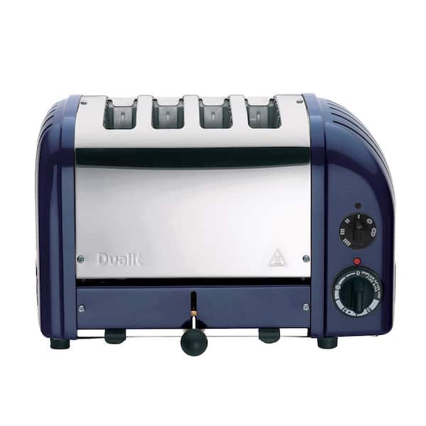 Dualit New Gen 4-Slice Lavender Blue Wide Slot Toaster with Crumb Tray