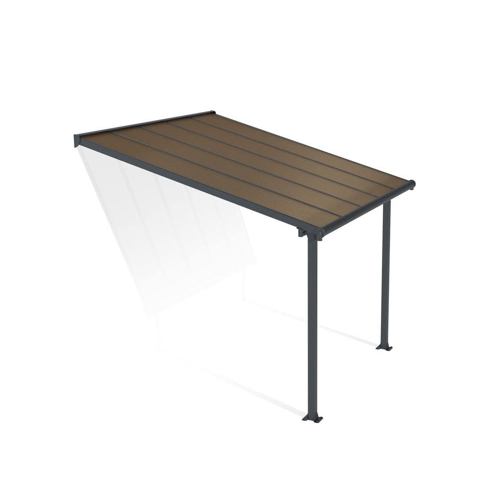 Olympia 10 ft. x 10 ft. Gray/Bronze Aluminum Patio Cover price history on PriceWatchPro