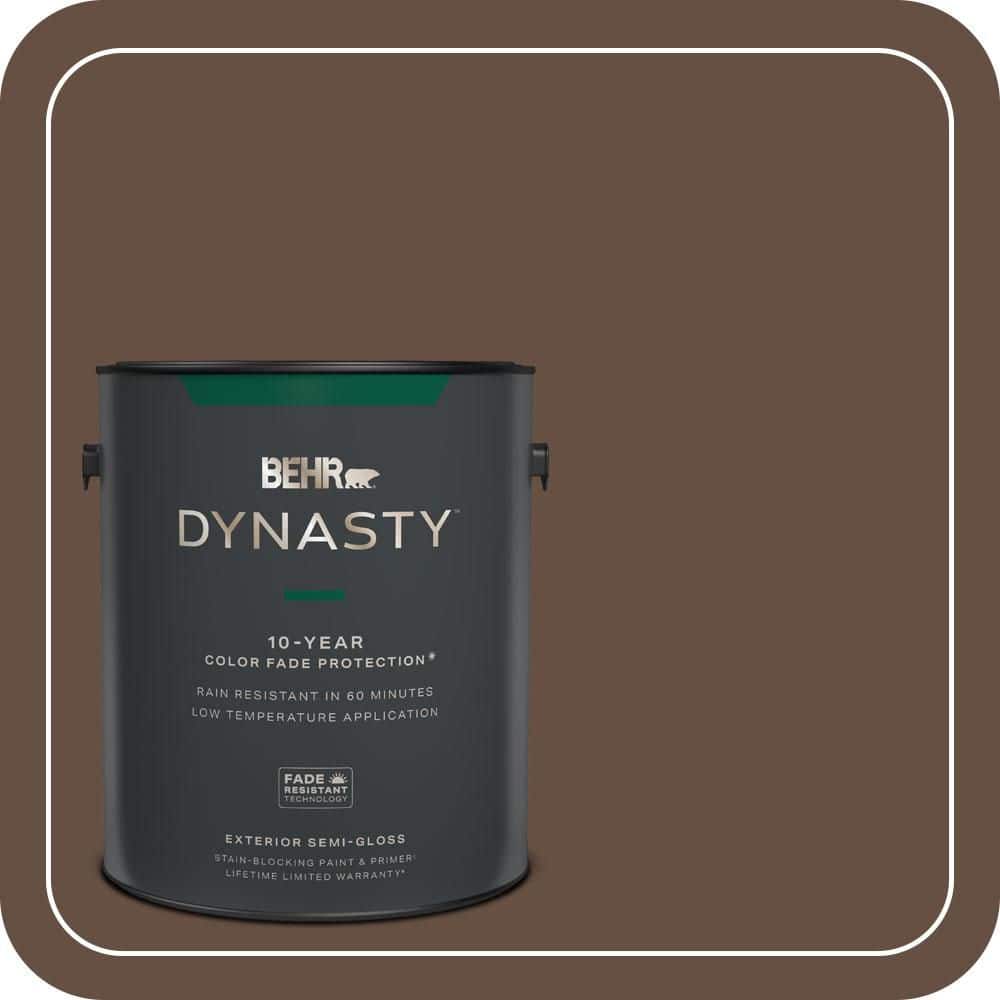 BEHR DYNASTY 1 gal. #760B-7 Revival Mahogany Semi-Gloss Exterior Stain ...