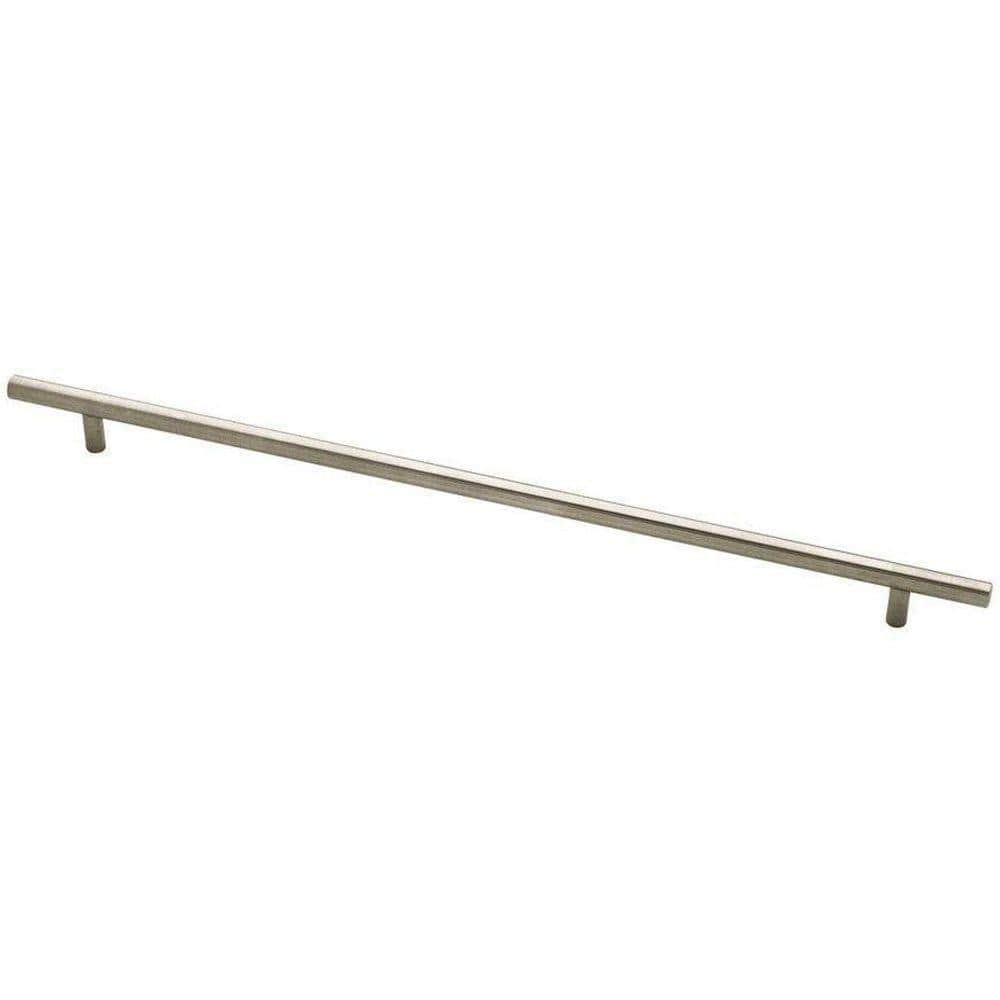 Solid Bar 15-1/8 in. (384 mm) Modern Cabinet Drawer Pull in Stainless Steel