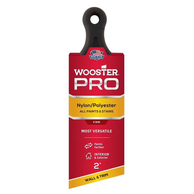 Wooster 2 in. Pro Nylon/Polyester Short Handle Angle Sash Brush