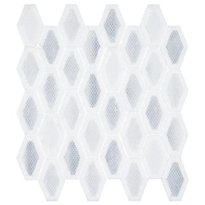 Moda Swing Dark Gray/White Matte 11 1/4 in. x 12 7/8 in. Diamond Smooth Natural Stone Mosaic Tile (5 sq. ft./Case)