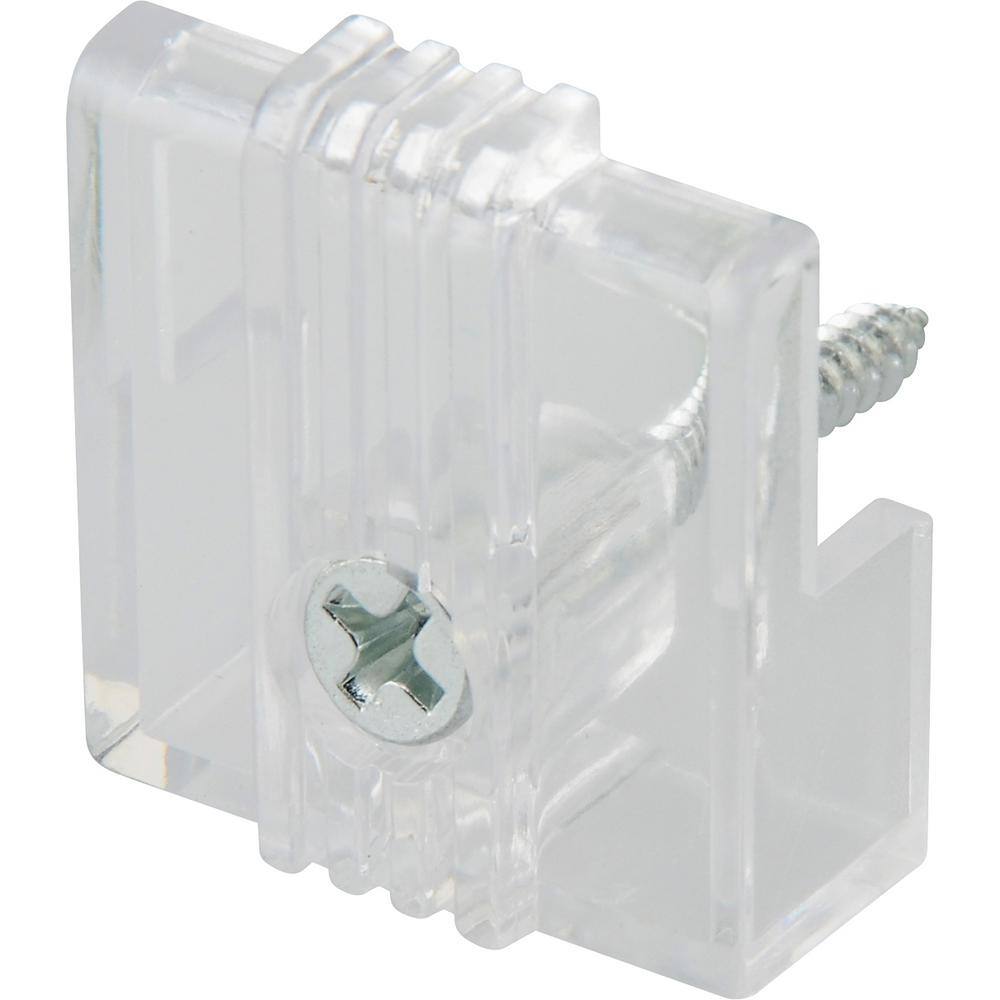 Unfinished Plastic Adjustable Wall Mount Mirror Clips Set