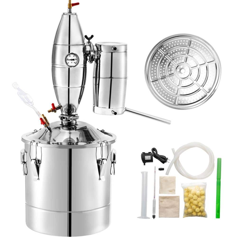 70 L 18.5 Gal. Water Alcohol Distiller, 304 SS Alcohol Still, Wine Making Boiler Kit, Thermometer Silver price history on PriceWatchPro