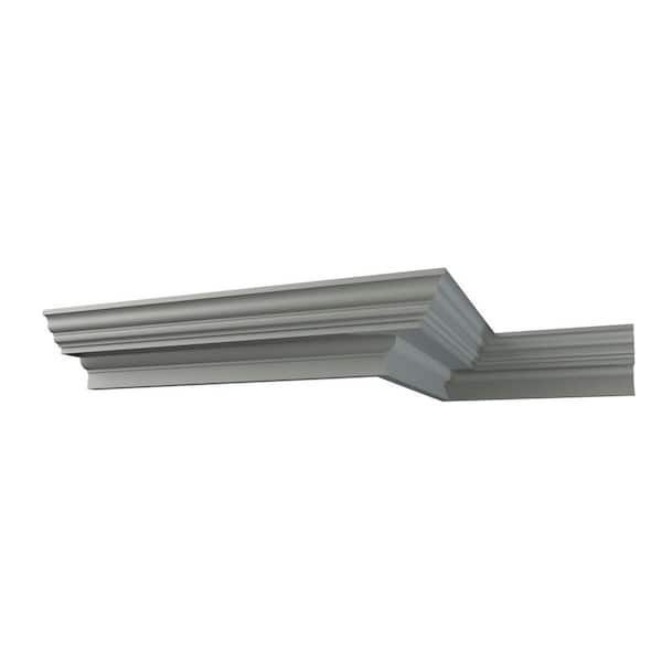 Ekena Millwork Jenna 16.375 in. D x 14.5 in. W x 12 in. L Polyurethane Crown Moulding Sample