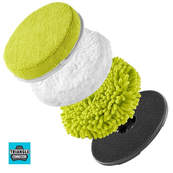 RYOBI 6 in. 4-Piece Microfiber Cleaning Kit for RYOBI P4500 and P4510 Scrubber Tools