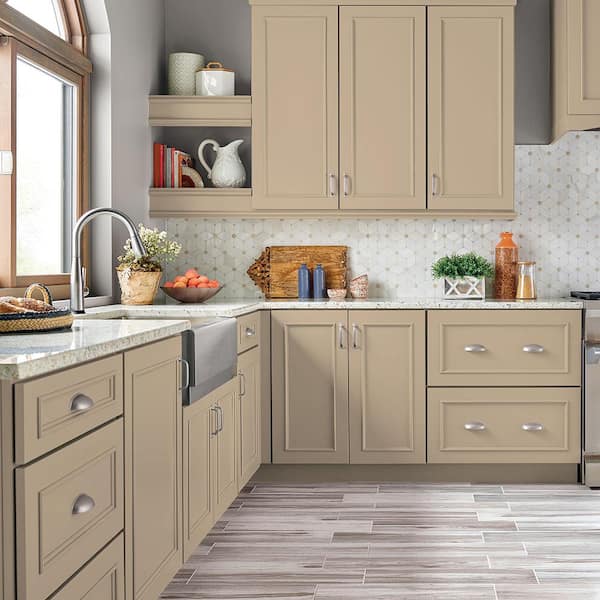 1 gal. #MS-22 Dune Satin Enamel Interior/Exterior Cabinet, Door & Trim Paint