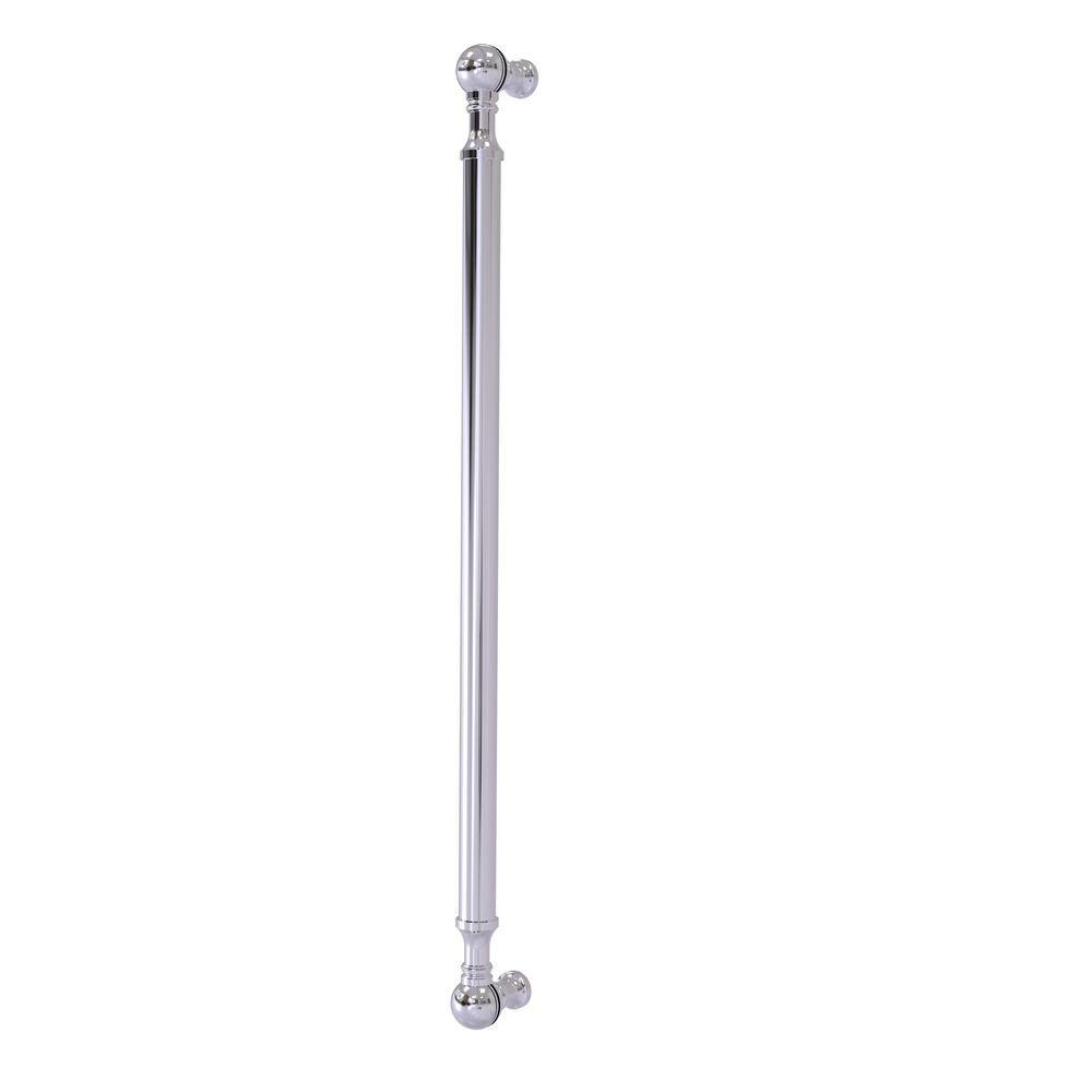 Polished Chrome Beaded 18-Inch Refrigerator Appliance Pull