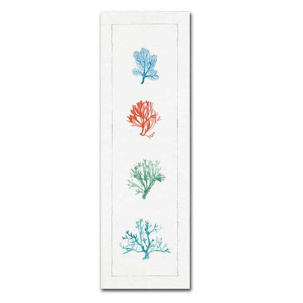 Trademark Fine Art 32 in. x 10 in. "Water Coral VII" by Lisa Audit Printed Canvas Wall Art