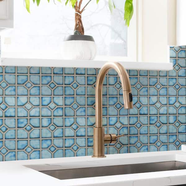 Hudson Oxford Marine 11 in. x 11 in. Porcelain Floor and Wall Mosaic Tile (9.2 sq. ft. /Case)