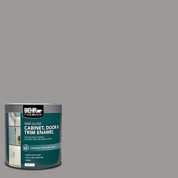 Have a question about BEHR PREMIUM 1 qt. #HDC-NT-10A Dolphin Gray  Semi-Gloss Enamel Interior/Exterior Cabinet, Door & Trim Paint? - Pg 2 -  The Home Depot