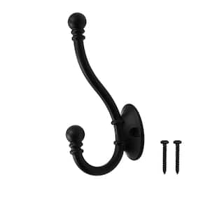 J-Hook Robe/Towel Hook Coat and Hat Hook in Matte Black