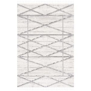 Marrakesh Beige/Gray Doormat 3 ft. x 5 ft. Abstract Geometric Area Rug