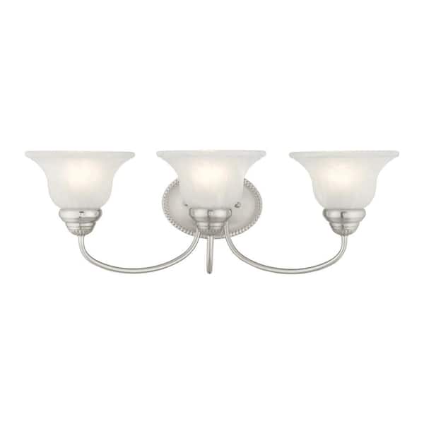 AVIANCE LIGHTING Bodenham 3 Light Brushed Nickel Bath Vanity
