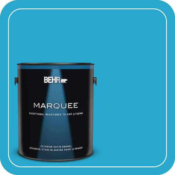 BEHR MARQUEE 1 gal. #T12-8 Reboot Satin Enamel Exterior Paint & Primer