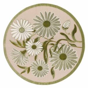 Nourison Aloha Ivory Green 8 ft. x 11 ft. Botanical Contemporary Indoor ...