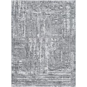 Andorra Plus Charcoal/Sage Abstract 8 ft. x 10 ft. Indoor Area Rug