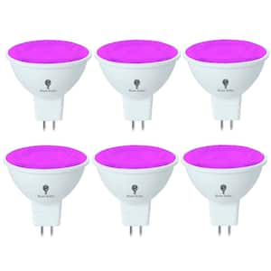 50-Watt Equivalent MR16 Decorative  LED Light Bulb in Pink (6-Pack)