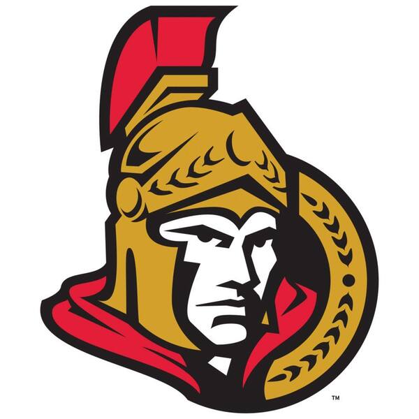 Fathead 40 in. x 40 in. Ottawa Senators Logo Wall Decal