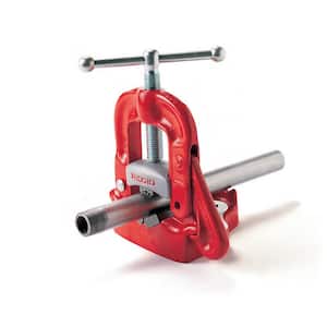 1/8 in. to 4 in. Pipe Capacity, Bench Yoke Vise with Hardened Alloy Steel Jaws Model 25 (Includes Pipe Rest & Bender)
