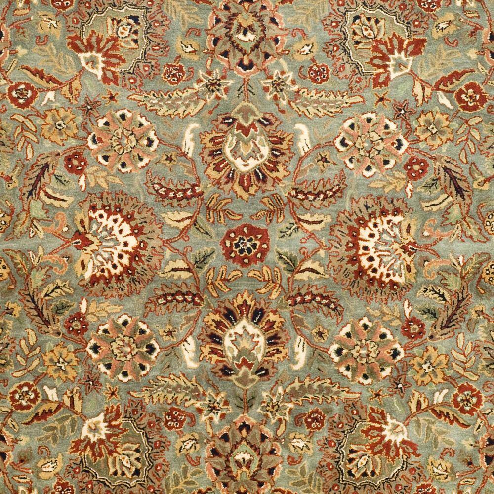 Celadon Ivory High Pile Wool Handmade Rug