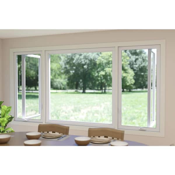 TAFCO WINDOWS 119.25 in. x 60 in. White Double-Pane Insulated