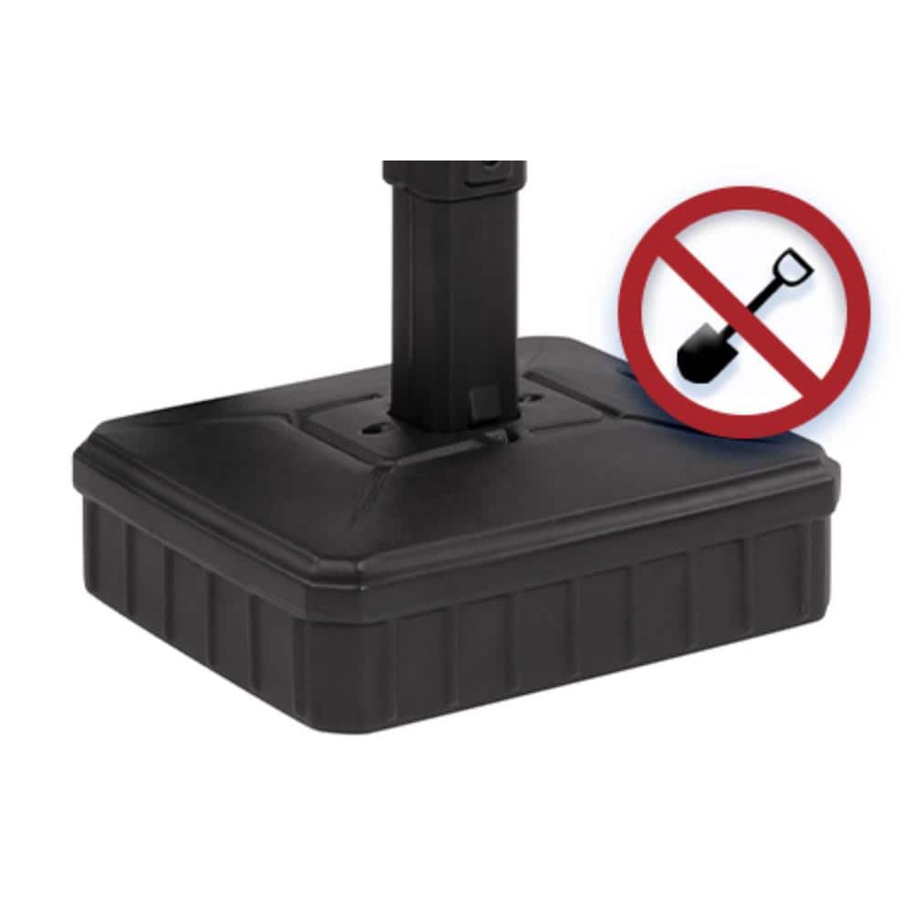 Black Heavy Duty Dig-Free Universal Mailbox Post