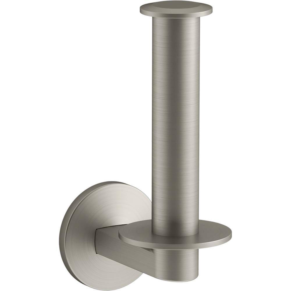 Kohler Components Vertical Toilet Tissue Holder in Vibrant Brushed Nickel 78383-BN - The Home Depot