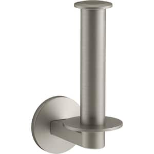 Components Vertical Toilet Tissue Holder in Vibrant Brushed Nickel
