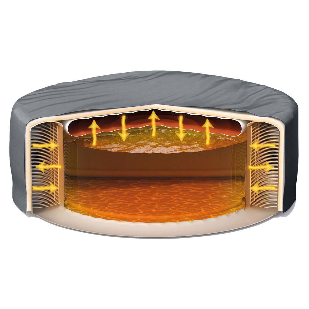 Intex PureSpa Plus 4-Person Round Inflatable Hot Tub with Bubble Jets