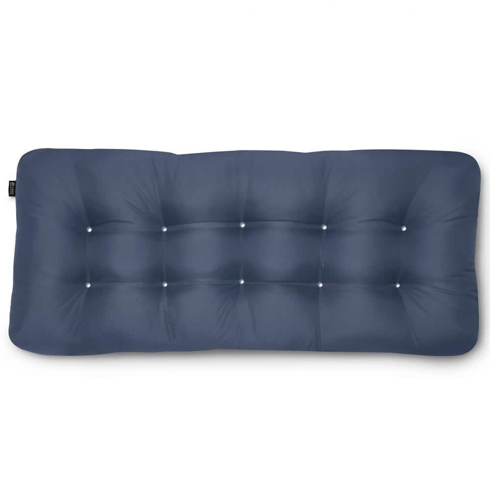 Classic 42 in. W x 18 in. D x 5 in. Thick Rectangular Indoor/Outdoor Bench Cushion in Navy -  Classic Accessories, 62202014601EC