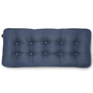 Classic 42 in. W x 18 in. D x 5 in. Thick Rectangular Indoor/Outdoor Bench Cushion in Navy