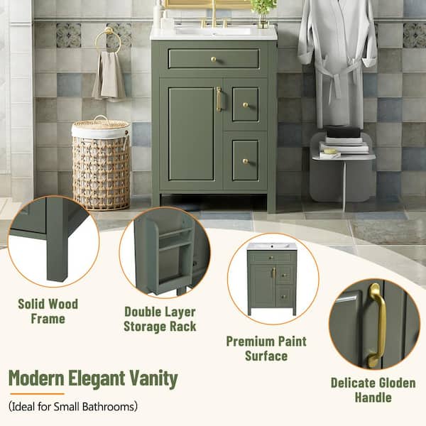 IDone 180㎝ Qidian 24 in. W x 18. 4 in. D x 33. 8 in. H in Single Sink